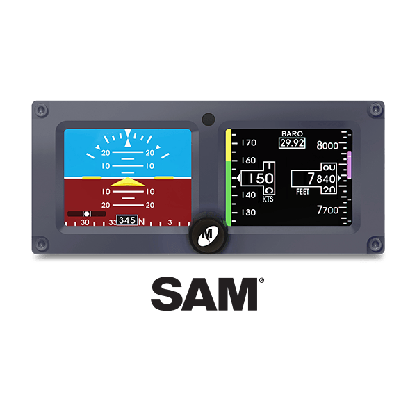 Mid-Continent Mid-Continent SAM MD302 Standby Attitude Module (10-32 VDC, Gray bezel, Without battery) 6420302-5 Mid-Continent SAM MD302 Standby Attitude Module (10-32 VDC, Gray bezel, Without battery)