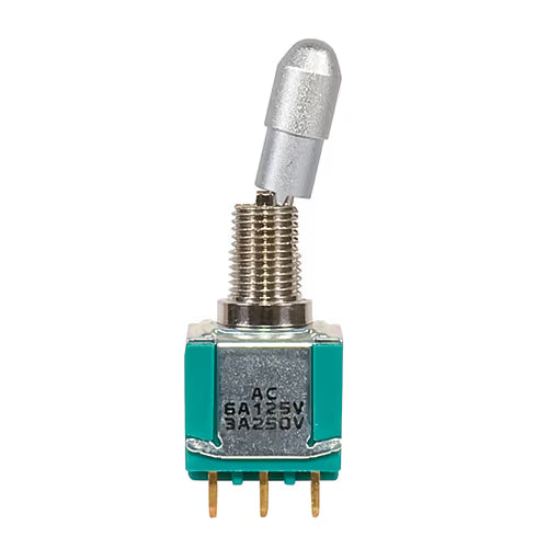 Tyco Aviation Connectors TOGGLE SWITCH/SPDT (single pole double throw), ON-NONE-ON, hole mount, terminal seal, gold flash over silver plating. 3-1437559-4 TOGGLE SWITCH/SPDT (single pole double throw), ON-NONE-ON, hole mount, terminal seal, gold flash over silver plating.