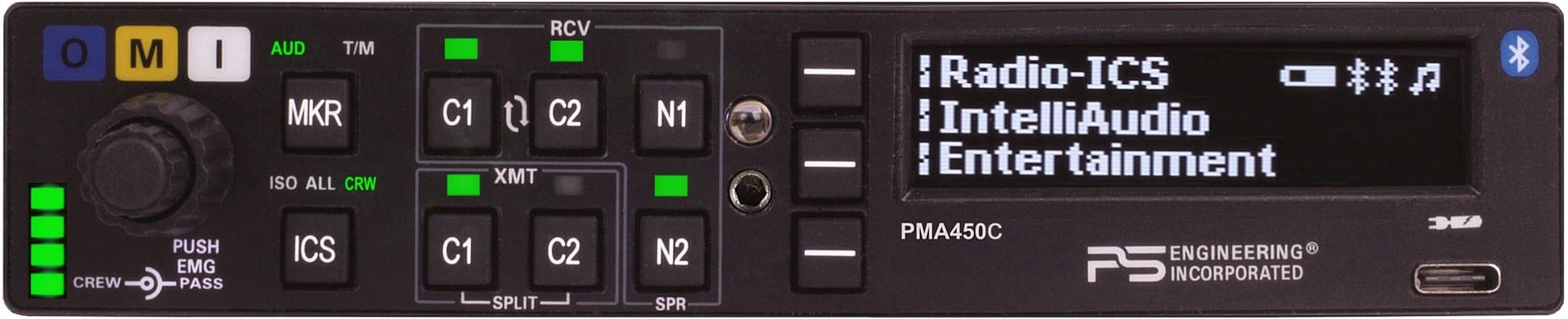 PS Engineering Audio Panels PS Engineering PMA450C with Marker + Expansion Unit — 8-place Intercom 050-450-0802 PS Engineering PMA450C with Marker + Expansion Unit — 8-place Intercom