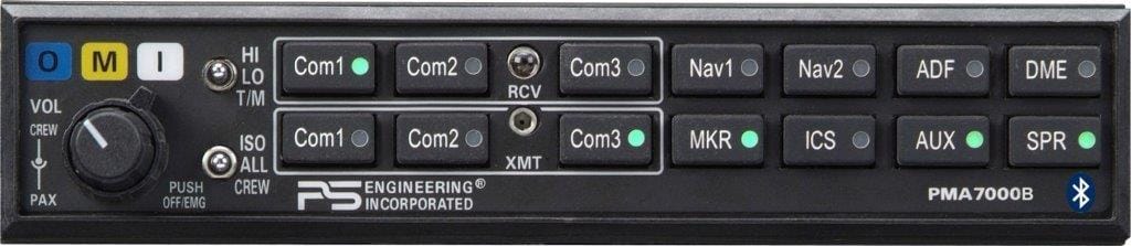 PS Engineering Audio Panels PS Engineering PMA7000BT Audio Selector Panel — 6-place Stereo Intercom, Bluetooth, Marker (no Install Kit) 050-781-0204 PS Engineering PMA7000BT Audio Selector Panel — 6-place Stereo Intercom, Bluetooth, Marker (no Install Kit)