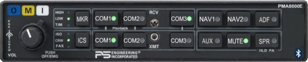 PS Engineering Audio Panels PS Engineering PMA8000E Dual Audio Panel 5V Backlighting, Marker (Gray) 050-890-0517 PS Engineering PMA8000E Dual Audio Panel 5V Backlighting, Marker (Gray)
