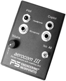 PS Engineering Intercoms PS Engineering aerocom III — 2-place Portable Intercom 2716A PS Engineering aerocom III — 2-place Portable Intercom