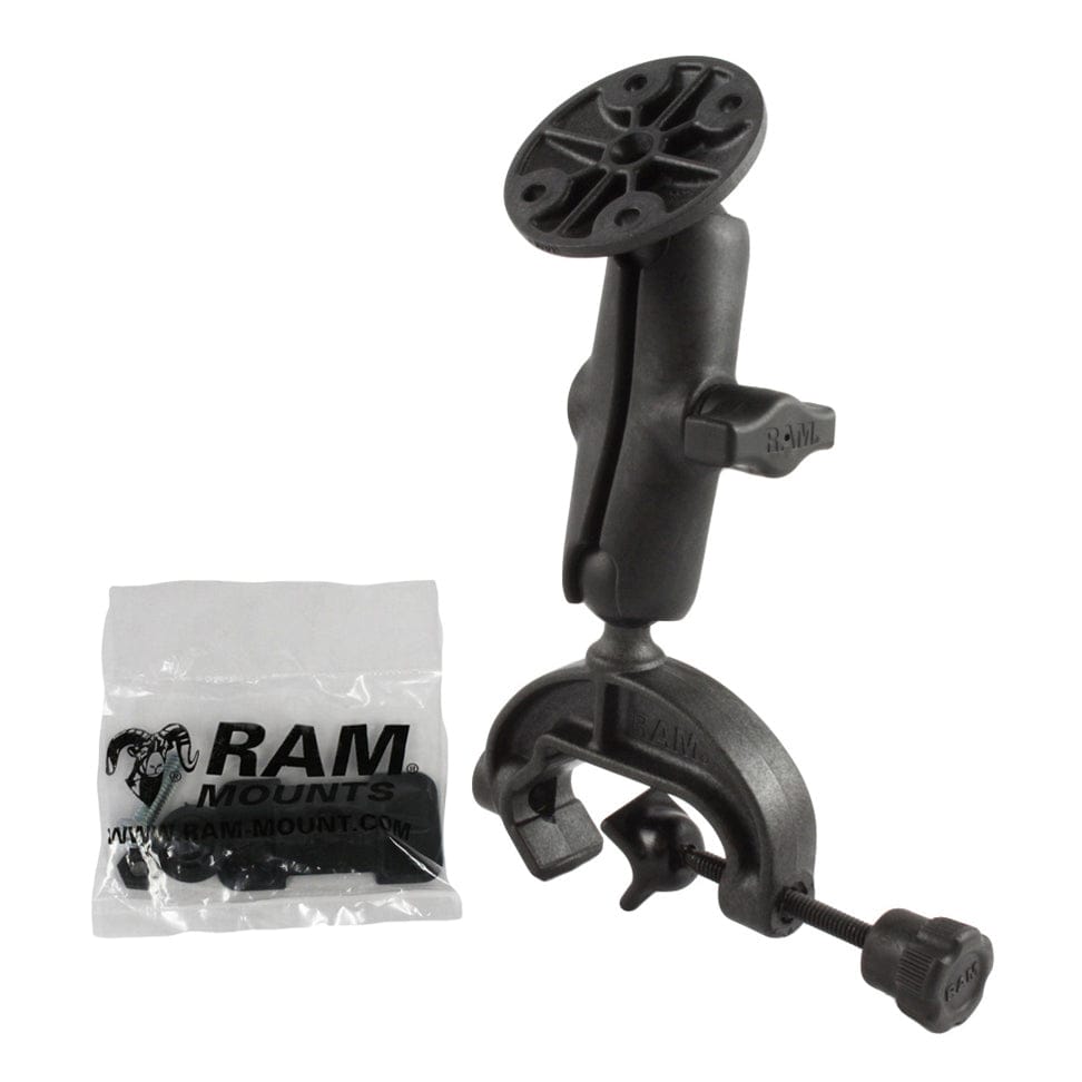 RAM Mounts RAM COMPOSITE YOKE CLAMP MOUNT WITH ROUND PLATE RAP-B-121U RAM COMPOSITE YOKE CLAMP MOUNT WITH ROUND PLATE