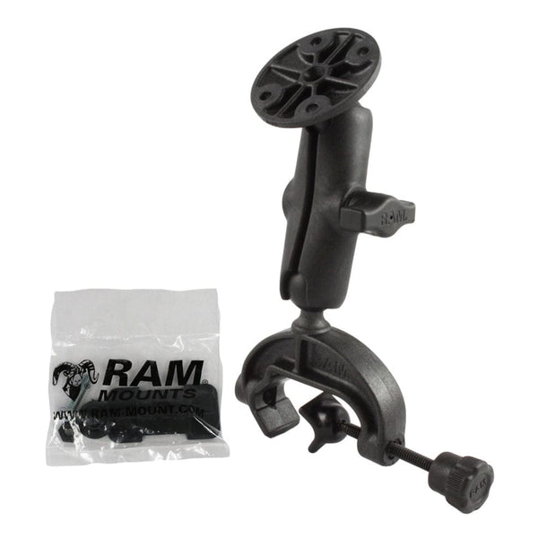 RAM Mounts RAM COMPOSITE YOKE CLAMP MOUNT WITH ROUND PLATE RAP-B-121U RAM COMPOSITE YOKE CLAMP MOUNT WITH ROUND PLATE