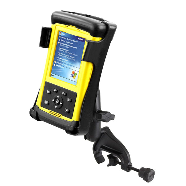 RAM Mounts RAM DOUBLE BALL YOKE CLAMP MOUNT FOR TRIMBLE TDS RECON RAM-B-121-TD1U RAM DOUBLE BALL YOKE CLAMP MOUNT FOR TRIMBLE TDS RECON