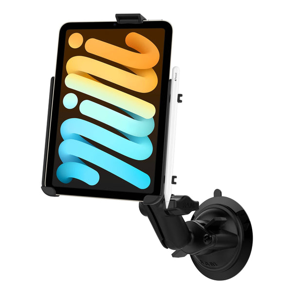 RAM Mounts RAM EZ-ROLL'R CRADLE FOR APPLE IPAD MINI 6 WITH SUCTION CUP RAM-B-166-AP36U RAM EZ-ROLL'R CRADLE FOR APPLE IPAD MINI 6 WITH SUCTION CUP