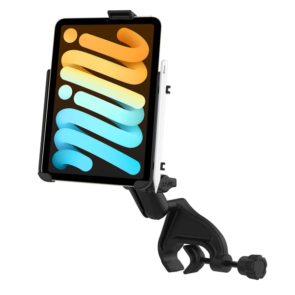 RAM Mounts RAM EZ-ROLL'R CRADLE FOR APPLE IPAD MINI 6 WITH YOKE CLAMP RAM-B-121-AP36U RAM EZ-ROLL'R CRADLE FOR APPLE IPAD MINI 6 WITH YOKE CLAMP