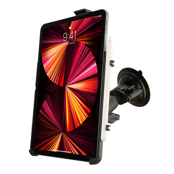 RAM Mounts RAM EZ-ROLL'R CRADLE FOR APPLE IPAD PRO 11"  WITH SUCTION CUP RAM-B-166-AP23U RAM EZ-ROLL'R CRADLE FOR APPLE IPAD PRO 11"  WITH SUCTION CUP