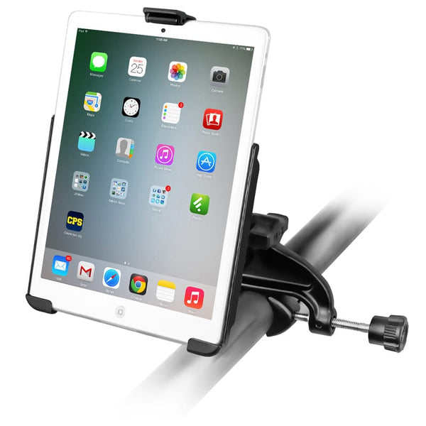 RAM Mounts RAM EZ-ROLL'R CRADLE WITH YOKE CLAMP MOUNT FOR APPLE IPAD MINI 1-3 RAM-B-121-AP14U RAM EZ-ROLL'R CRADLE WITH YOKE CLAMP MOUNT FOR APPLE IPAD MINI 1-3