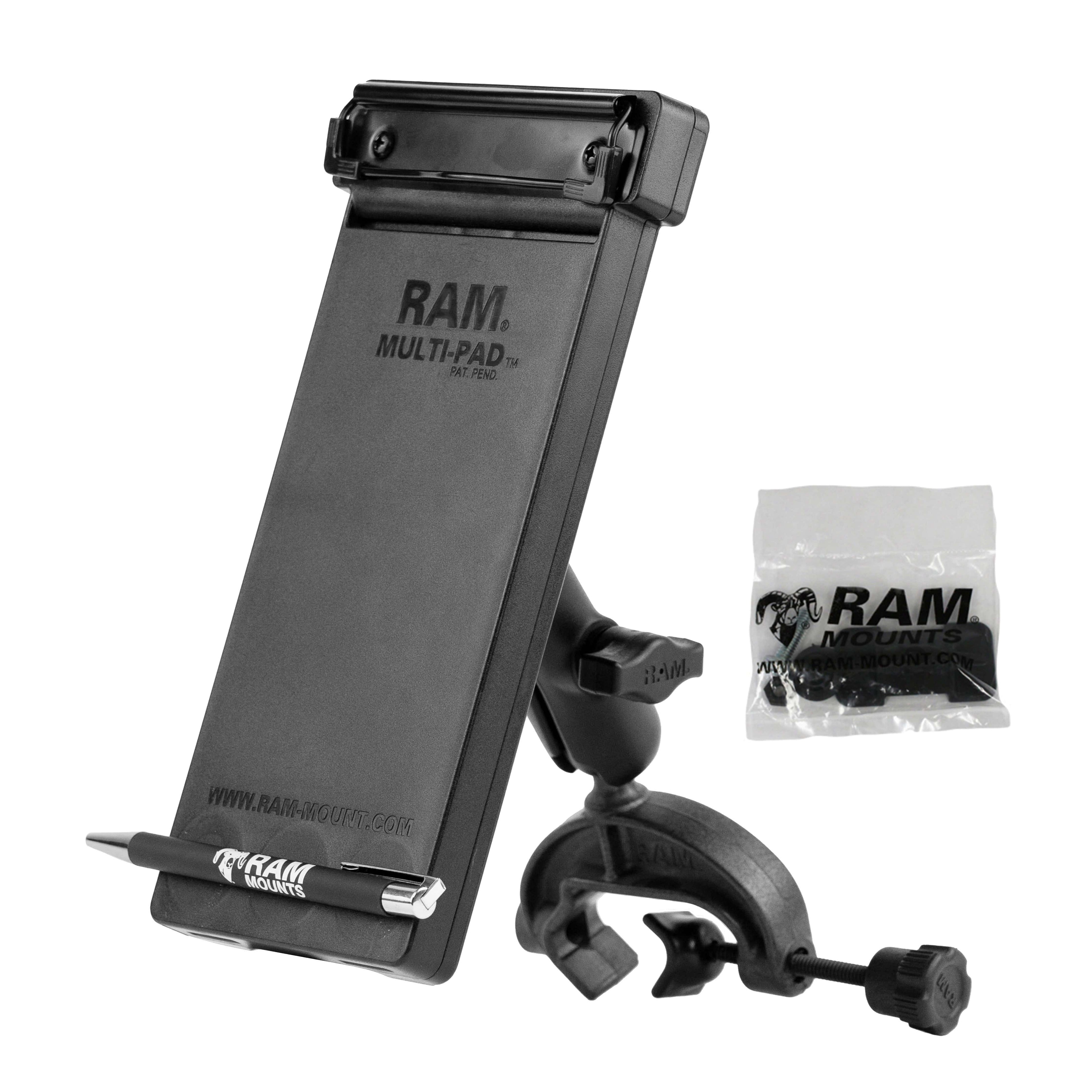 RAM Mounts RAM MULTI-PAD WITH COMPOSITE YOKE CLAMP MOUNT RAP-B-121-MP1U RAM MULTI-PAD WITH COMPOSITE YOKE CLAMP MOUNT