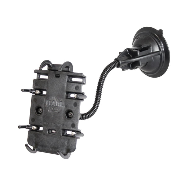 RAM Mounts RAM QUICK-GRIP PHONE HOLDER WITH RAM TWIST-LOCK SUCTION CUP MOUNT RAP-105-6224-PD3U RAM QUICK-GRIP PHONE HOLDER WITH RAM TWIST-LOCK SUCTION CUP MOUNT