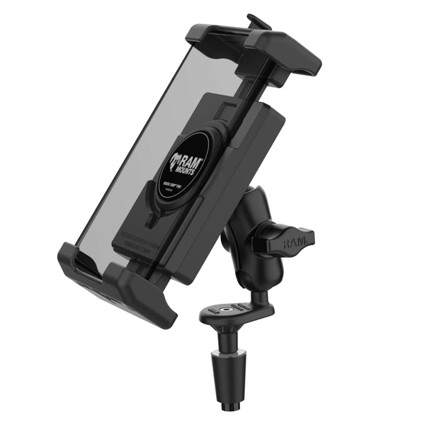 RAM Mounts RAM QUICK-GRIP PRO XL FORK STEM PHONE MOUNT RAM-B-176-A-PD7U RAM QUICK-GRIP PRO XL FORK STEM PHONE MOUNT