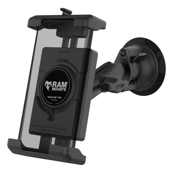 RAM Mounts RAM QUICK-GRIP PRO XL SUCTION CUP PHONE MOUNT RAM-B-166-PD7U RAM QUICK-GRIP PRO XL SUCTION CUP PHONE MOUNT