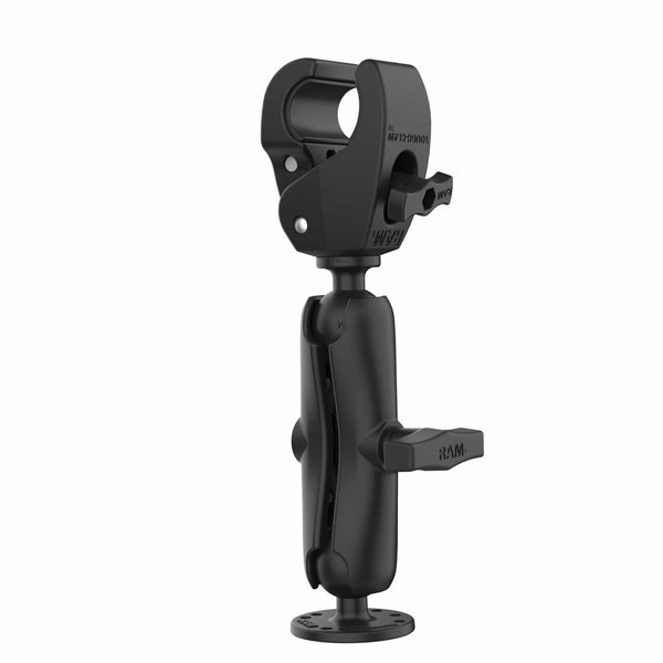 RAM Mounts RAM TOUGH-CLAW MEDIUM CLAMP DOUBLE BALL MOUNT WITH ROUND PLATE RAP-404-202U RAM TOUGH-CLAW MEDIUM CLAMP DOUBLE BALL MOUNT WITH ROUND PLATE