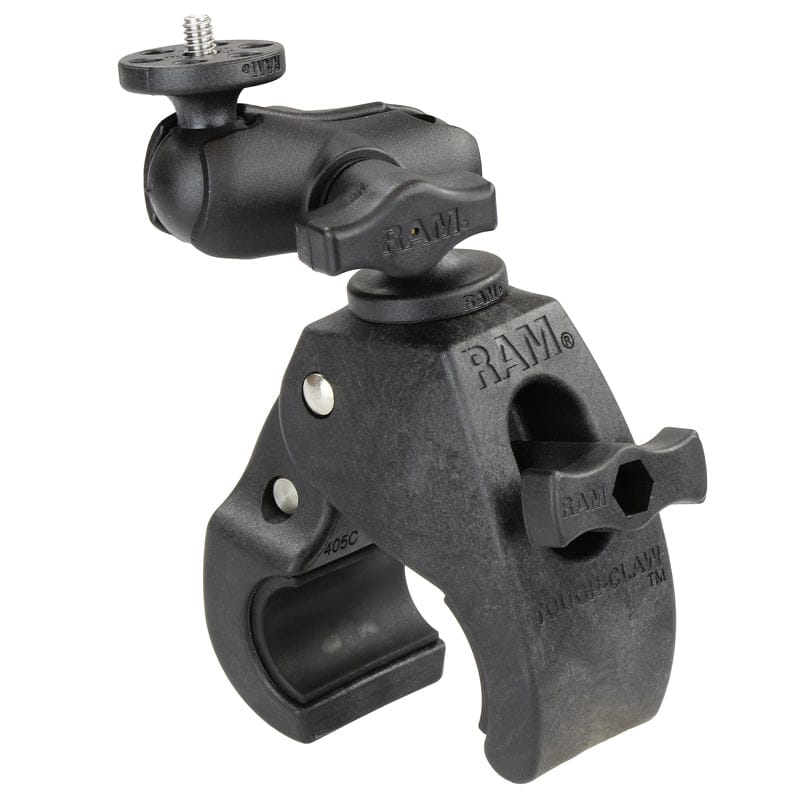 RAM Mounts RAM TOUGH-CLAW MEDIUM CLAMP MOUNT WITH 1/4"-20 ACTION CAMERA ADAPTER RAM-B-404-A-366U RAM TOUGH-CLAW MEDIUM CLAMP MOUNT WITH 1/4"-20 ACTION CAMERA ADAPTER
