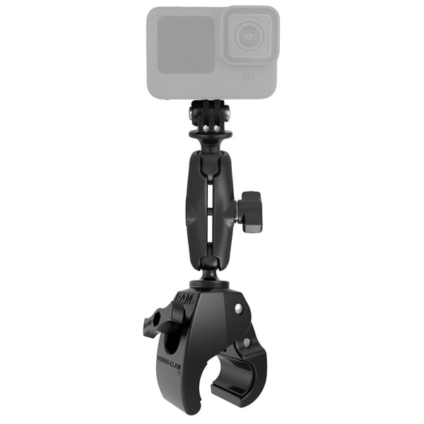 RAM Mounts RAM TOUGH-CLAW MEDIUM CLAMP MOUNT WITH UNIVERSAL ACTION CAMERA ADAPTER RAP-B-404-GOP1U RAM TOUGH-CLAW MEDIUM CLAMP MOUNT WITH UNIVERSAL ACTION CAMERA ADAPTER