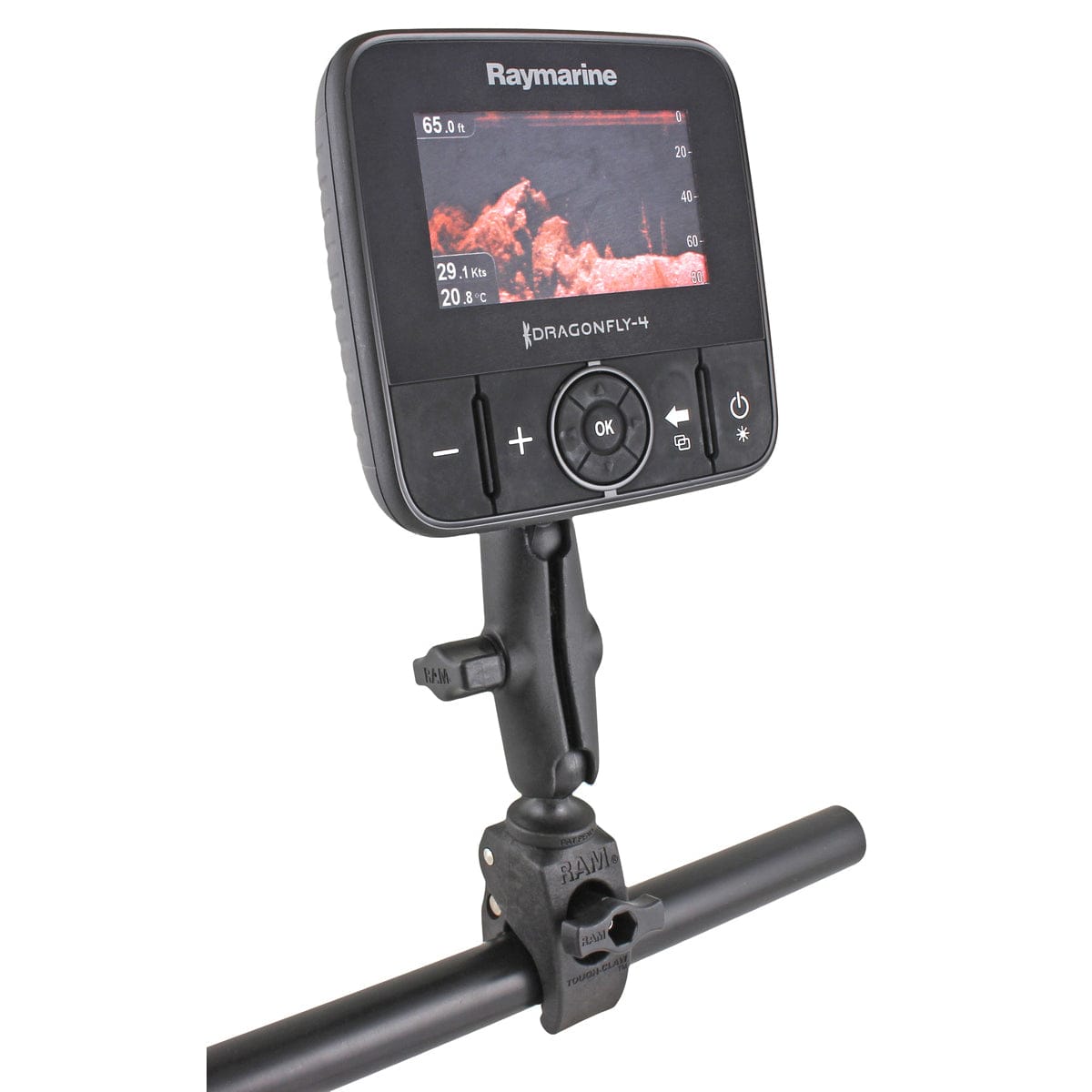 RAM Mounts RAM TOUGH-CLAW SMALL CLAMP MOUNT FOR RAYMARINE DRAGONFLY SERIES RAM-B-400-379-M616U RAM TOUGH-CLAW SMALL CLAMP MOUNT FOR RAYMARINE DRAGONFLY SERIES