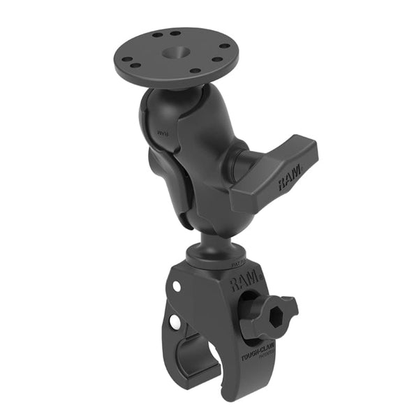 RAM Mounts RAM TOUGH-CLAW SMALL CLAMP MOUNT WITH ROUND PLATE ADAPTER RAM-202-B-400U RAM TOUGH-CLAW SMALL CLAMP MOUNT WITH ROUND PLATE ADAPTER