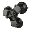 RAM Mounts RAM TRIPLE SUCTION CUP BASE W/ DOUBLE 1" BALLS RAP-B-217-365-224-1U RAM TRIPLE SUCTION CUP BASE W/ DOUBLE 1" BALLS