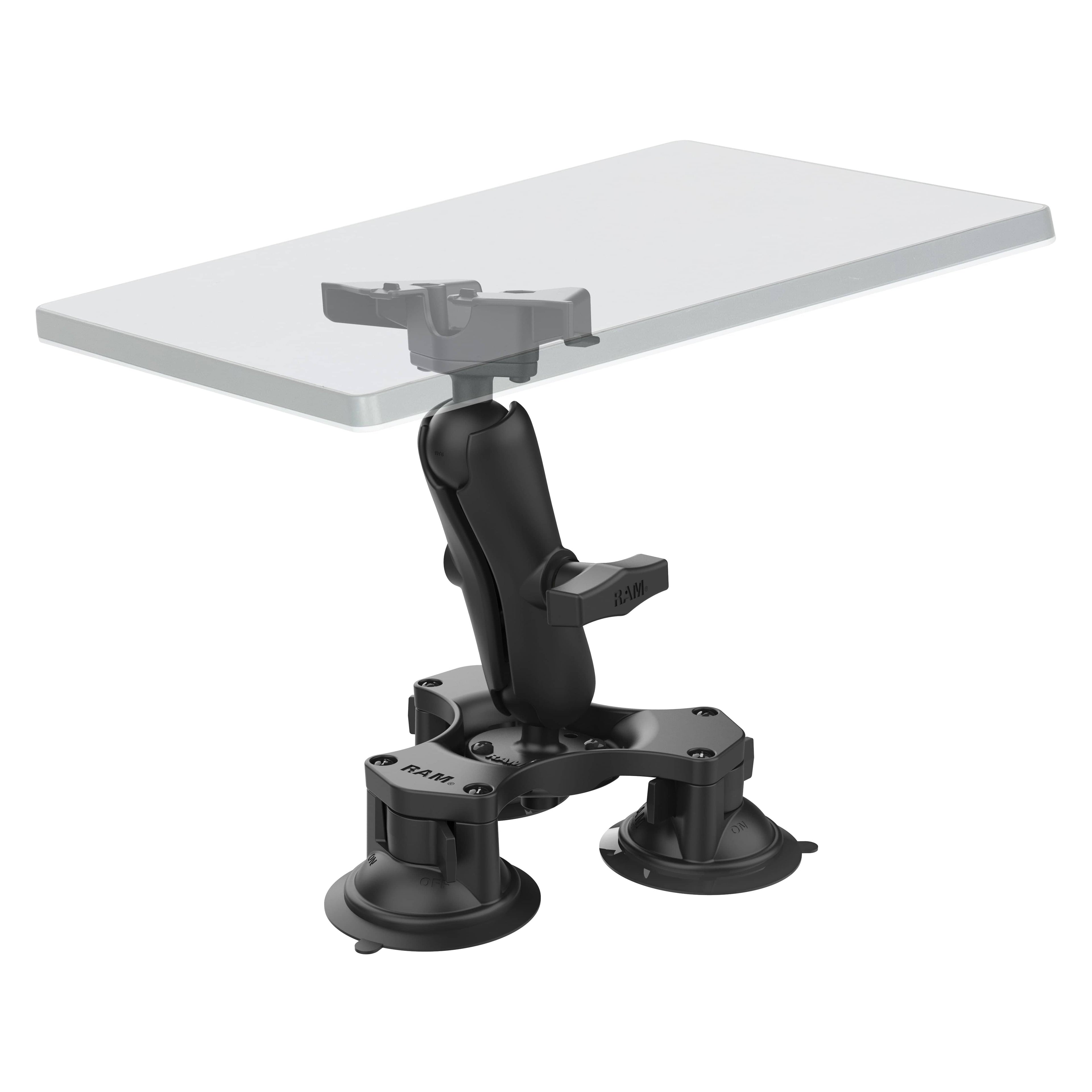 RAM Mounts RAM TRIPLE SUCTION CUP BASE W/ STARLINK MINI ADAPTER RAP-365-138-STA1U RAM TRIPLE SUCTION CUP BASE W/ STARLINK MINI ADAPTER
