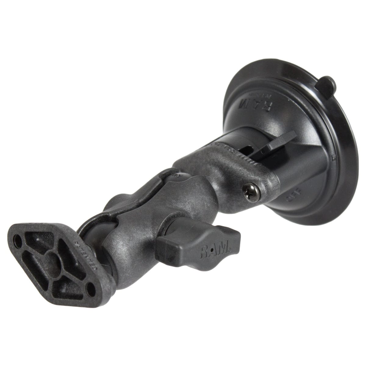 RAM Mounts RAM TWIST-LOCK COMPOSITE SUCTION CUP DOUBLE BALL MOUNT RAP-B-166U-A RAM TWIST-LOCK COMPOSITE SUCTION CUP DOUBLE BALL MOUNT