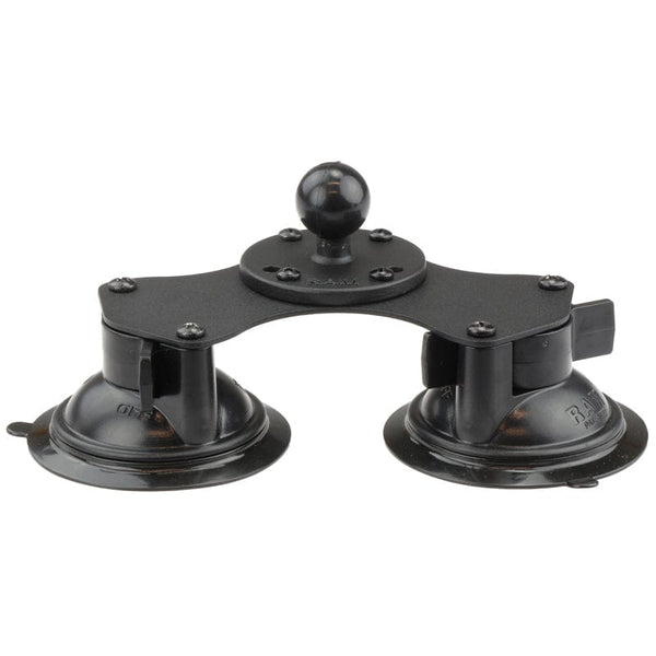 RAM Mounts RAM TWIST-LOCK DUAL SUCTION CUP BASE WITH BALL RAM-B-189B-202U RAM TWIST-LOCK DUAL SUCTION CUP BASE WITH BALL