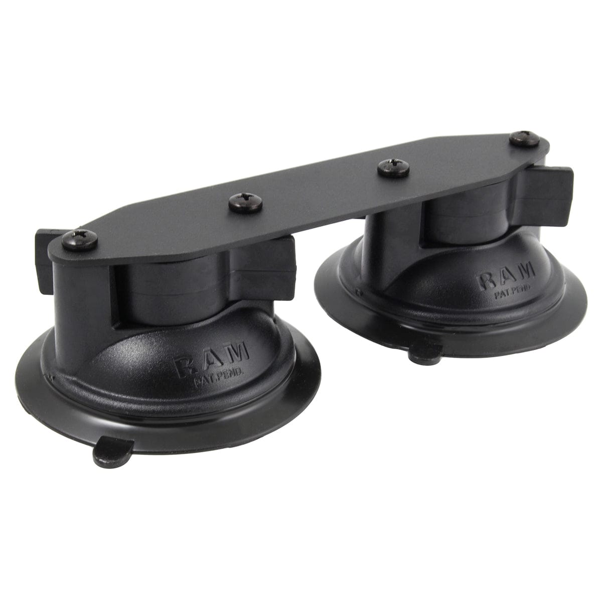 RAM Mounts RAM TWIST-LOCK DUAL SUCTION CUP BASE WITH STRAIGHT PLATE RAM-B-189B-FRO1U RAM TWIST-LOCK DUAL SUCTION CUP BASE WITH STRAIGHT PLATE