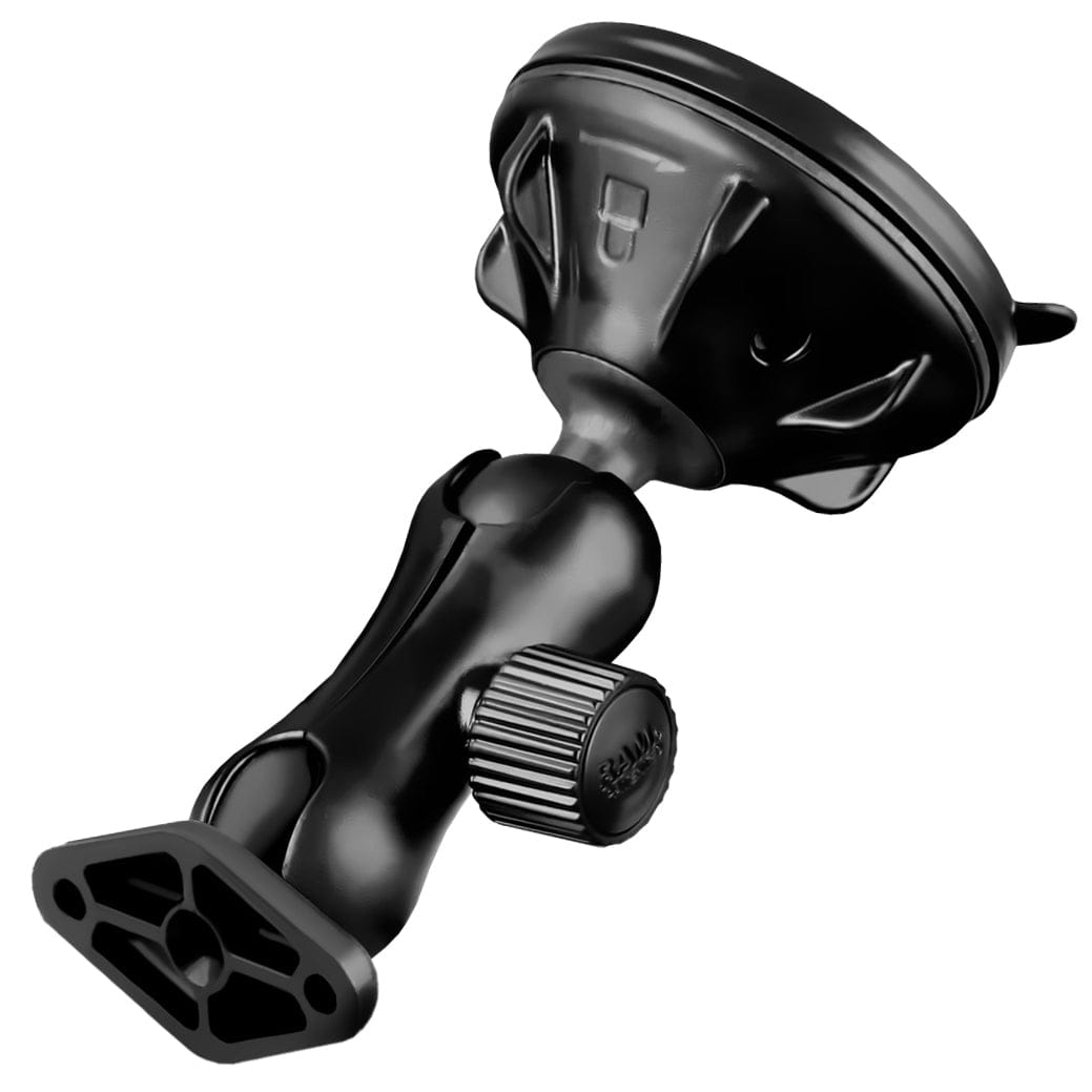 RAM Mounts RAM TWIST-LOCK LOW PROFILE SUCTION CUP DOUBLE BALL MOUNT RAP-B-166-2U RAM TWIST-LOCK LOW PROFILE SUCTION CUP DOUBLE BALL MOUNT