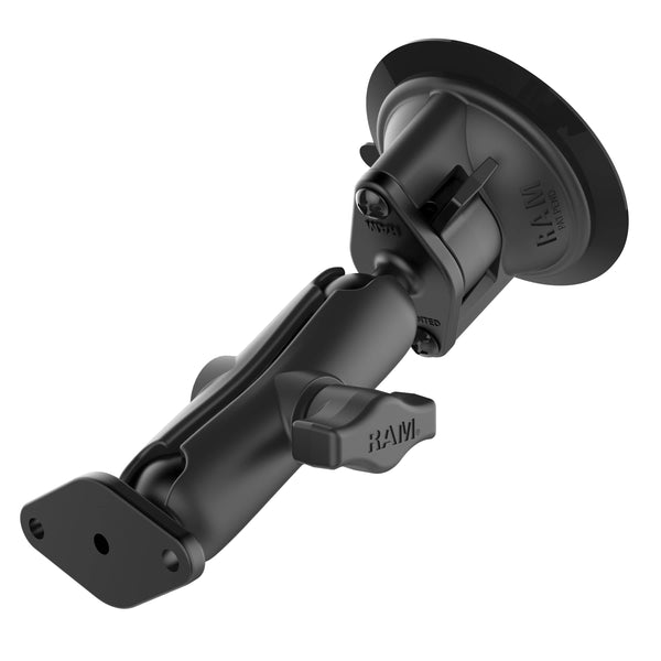 RAM Mounts RAM TWIST-LOCK SUCTION CUP DOUBLE BALL MOUNT RAM-B-166U RAM TWIST-LOCK SUCTION CUP DOUBLE BALL MOUNT