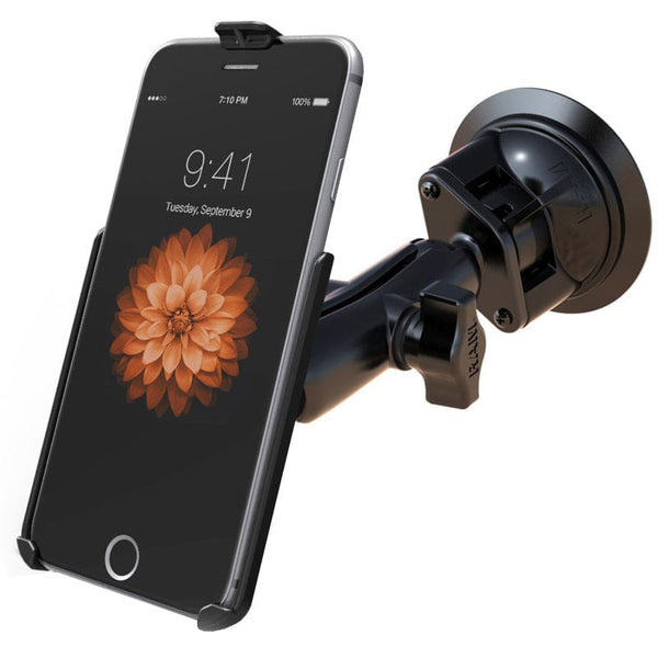 RAM Mounts RAM TWIST-LOCK SUCTION CUP MOUNT FOR APPLE IPHONE 6 PLUS & 7 PLUS RAM-B-166-AP19U RAM TWIST-LOCK SUCTION CUP MOUNT FOR APPLE IPHONE 6 PLUS & 7 PLUS