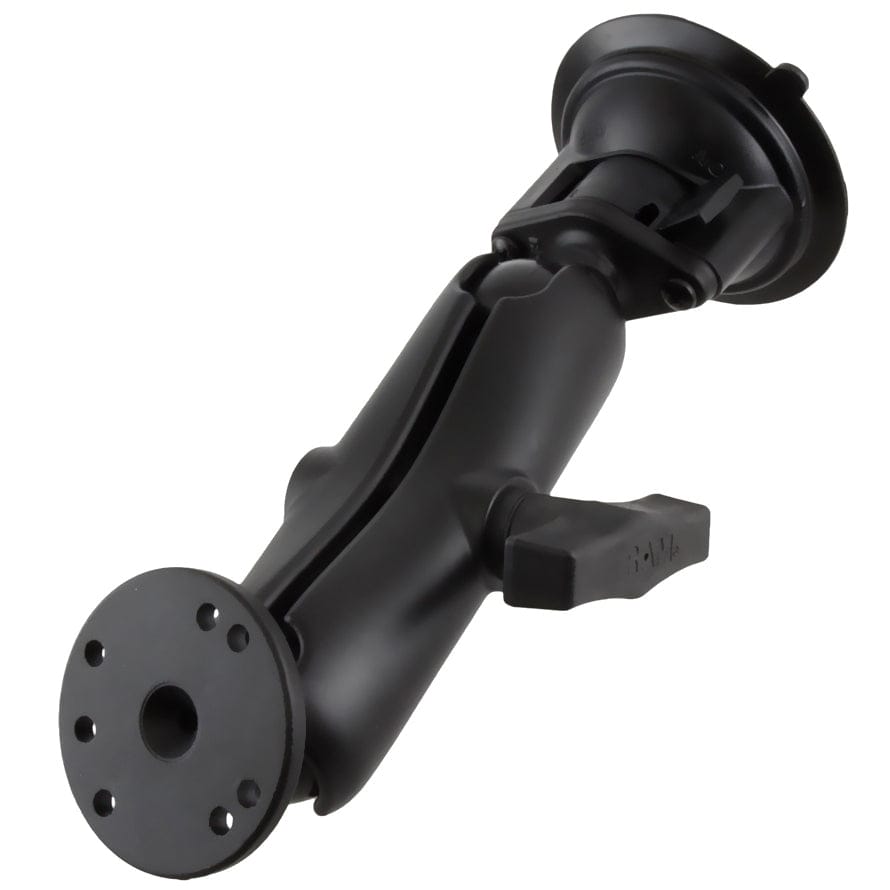 RAM Mounts RAM TWIST-LOCK SUCTION CUP MOUNT WITH ROUND PLATE ADAPTER RAM-166-202U RAM TWIST-LOCK SUCTION CUP MOUNT WITH ROUND PLATE ADAPTER