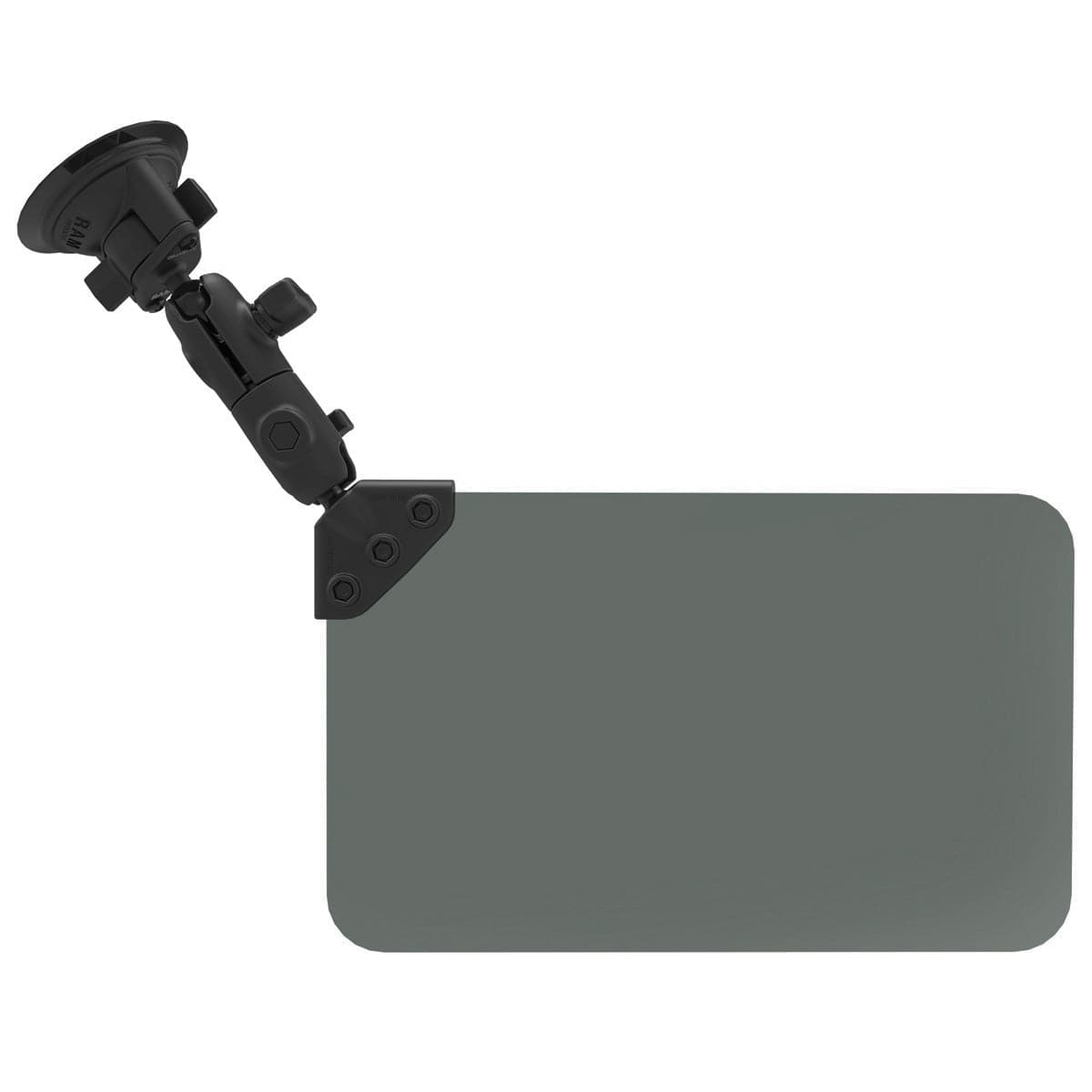 RAM Mounts RAM TWIST-LOCK SUCTION CUP MOUNT WITH SWIVEL SOCKET ARM & SUN VISOR RAM-B-166-326-VIS-G1U RAM TWIST-LOCK SUCTION CUP MOUNT WITH SWIVEL SOCKET ARM & SUN VISOR
