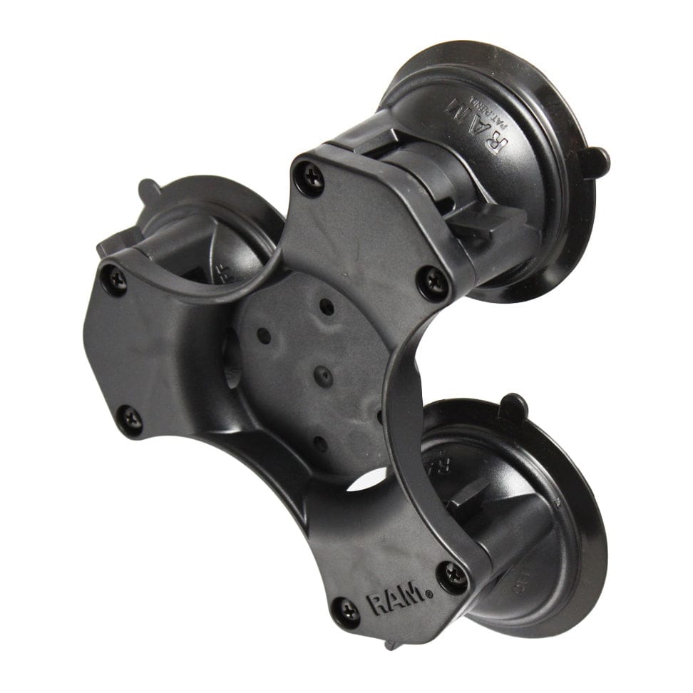 RAM Mounts RAM TWIST-LOCK TRIPLE SUCTION CUP BASE WITH AMPS HOLE PATTERN RAP-365-224-1BU RAM TWIST-LOCK TRIPLE SUCTION CUP BASE WITH AMPS HOLE PATTERN