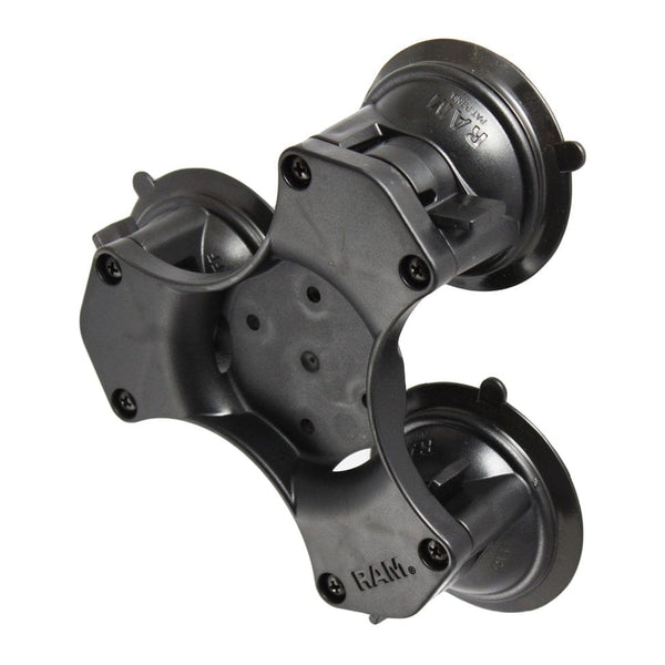 RAM Mounts RAM TWIST-LOCK TRIPLE SUCTION CUP BASE WITH AMPS HOLE PATTERN RAP-365-224-1BU RAM TWIST-LOCK TRIPLE SUCTION CUP BASE WITH AMPS HOLE PATTERN