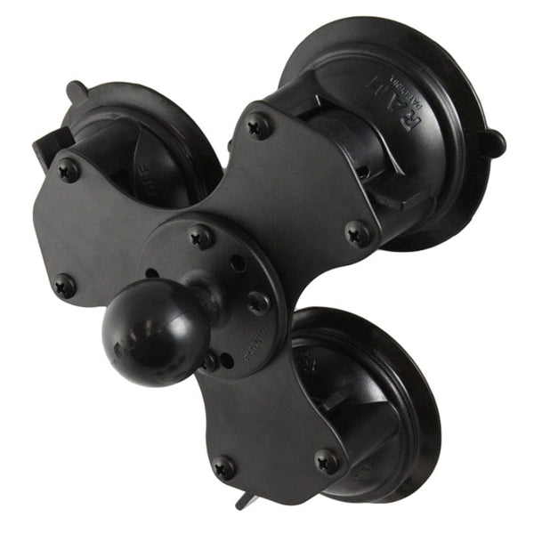 RAM Mounts RAM TWIST-LOCK TRIPLE SUCTION CUP BASE WITH BALL RAM-224-3U RAM TWIST-LOCK TRIPLE SUCTION CUP BASE WITH BALL