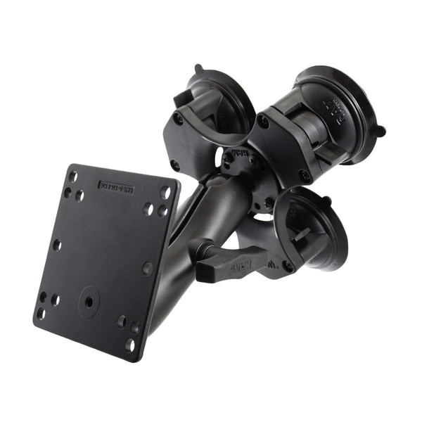 RAM Mounts RAM TWIST-LOCK TRIPLE SUCTION CUP MOUNT WITH 100X100MM VESA PLATE RAP-365-101-246U RAM TWIST-LOCK TRIPLE SUCTION CUP MOUNT WITH 100X100MM VESA PLATE