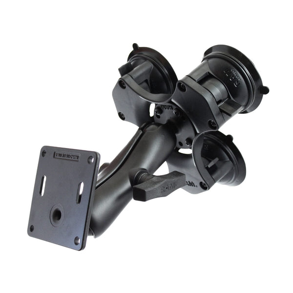 RAM Mounts RAM TWIST-LOCK TRIPLE SUCTION CUP MOUNT WITH 75X75MM VESA PLATE RAP-365-101-2461U RAM TWIST-LOCK TRIPLE SUCTION CUP MOUNT WITH 75X75MM VESA PLATE
