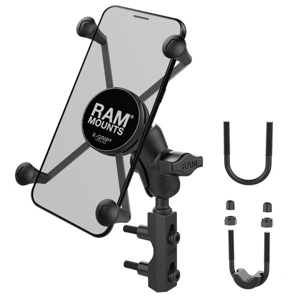RAM Mounts RAM X-GRIP LARGE PHONE MOUNT WITH BRAKE/CLUTCH RESERVOIR BASE RAM-B-174-A-UN10U RAM X-GRIP LARGE PHONE MOUNT WITH BRAKE/CLUTCH RESERVOIR BASE