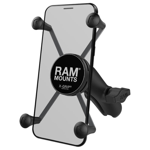 RAM Mounts RAM X-GRIP LARGE PHONE MOUNT WITH COMPOSITE DOUBLE SOCKET ARM RAP-HOL-UN10B-201U RAM X-GRIP LARGE PHONE MOUNT WITH COMPOSITE DOUBLE SOCKET ARM
