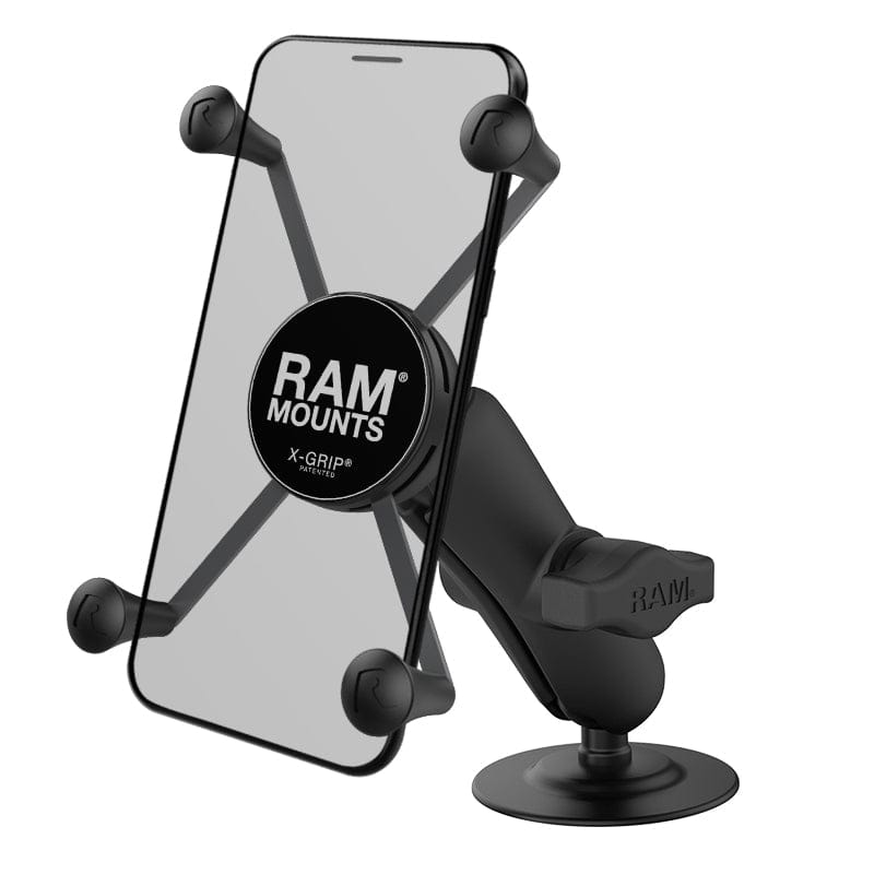 RAM Mounts RAM X-GRIP LARGE PHONE MOUNT WITH FLEX ADHESIVE BASE RAP-B-378-UN10U RAM X-GRIP LARGE PHONE MOUNT WITH FLEX ADHESIVE BASE