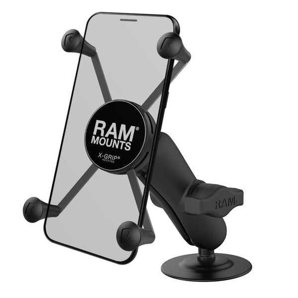RAM Mounts RAM X-GRIP LARGE PHONE MOUNT WITH FLEX ADHESIVE BASE RAP-B-378-UN10U RAM X-GRIP LARGE PHONE MOUNT WITH FLEX ADHESIVE BASE
