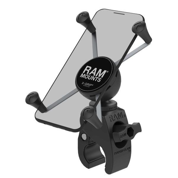 RAM Mounts RAM X-GRIP LARGE PHONE MOUNT WITH LOW PROFILE RAM TOUGH-CLAW BASE RAM-HOL-UN10-400U RAM X-GRIP LARGE PHONE MOUNT WITH LOW PROFILE RAM TOUGH-CLAW BASE