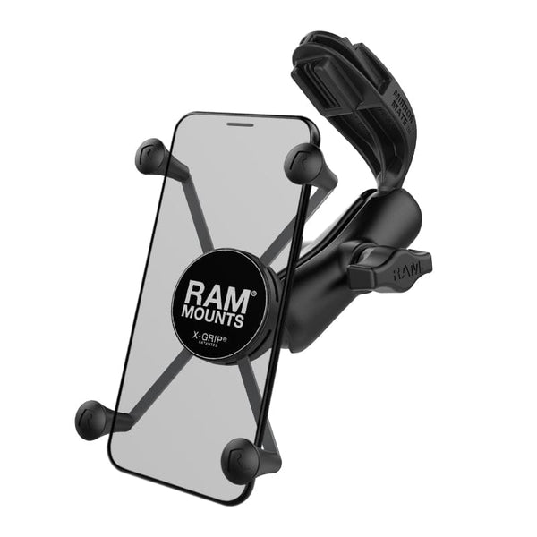 RAM Mounts RAM X-GRIP LARGE PHONE MOUNT WITH RAM MIRROR-MATE FOR GM VEHICLES RAP-B-369B-UN10BU RAM X-GRIP LARGE PHONE MOUNT WITH RAM MIRROR-MATE FOR GM VEHICLES