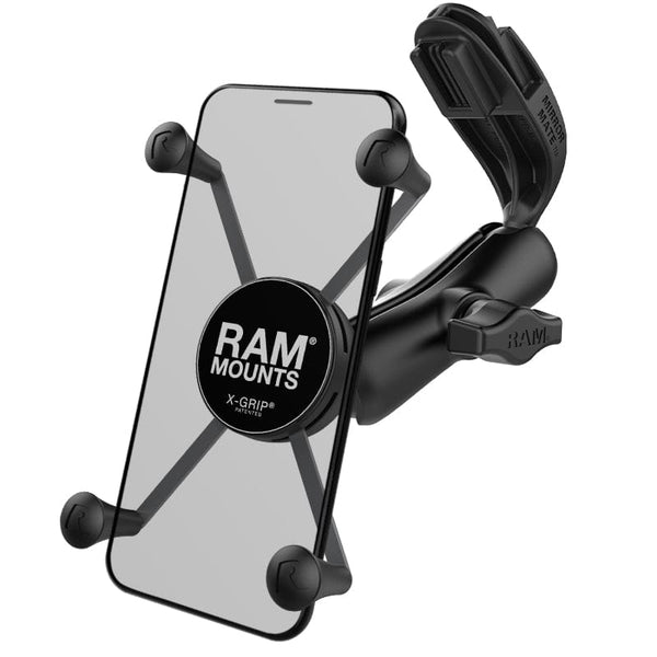 RAM Mounts RAM X-GRIP LARGE PHONE MOUNT WITH RAM MIRROR-MATE FOR SPRINTER VAN RAP-B-369C-UN10BU RAM X-GRIP LARGE PHONE MOUNT WITH RAM MIRROR-MATE FOR SPRINTER VAN