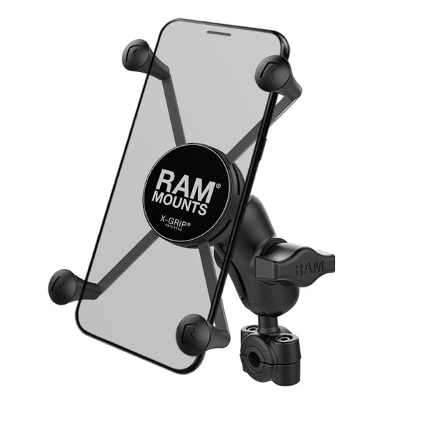RAM Mounts RAM X-GRIP LARGE PHONE MOUNT WITH RAM TORQUE SMALL RAIL BASE RAM-B-408-37-62-A-UN10 RAM X-GRIP LARGE PHONE MOUNT WITH RAM TORQUE SMALL RAIL BASE