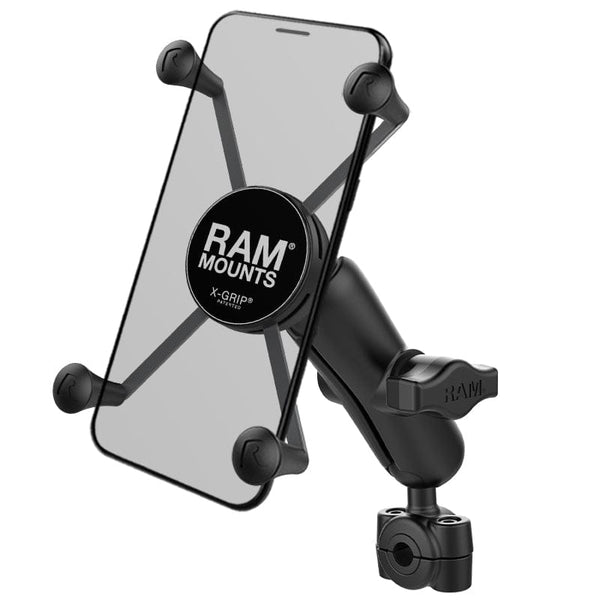 RAM Mounts RAM X-GRIP LARGE PHONE MOUNT WITH RAM TORQUE SMALL RAIL BASE RAM-B-408-37-62-UN10U RAM X-GRIP LARGE PHONE MOUNT WITH RAM TORQUE SMALL RAIL BASE
