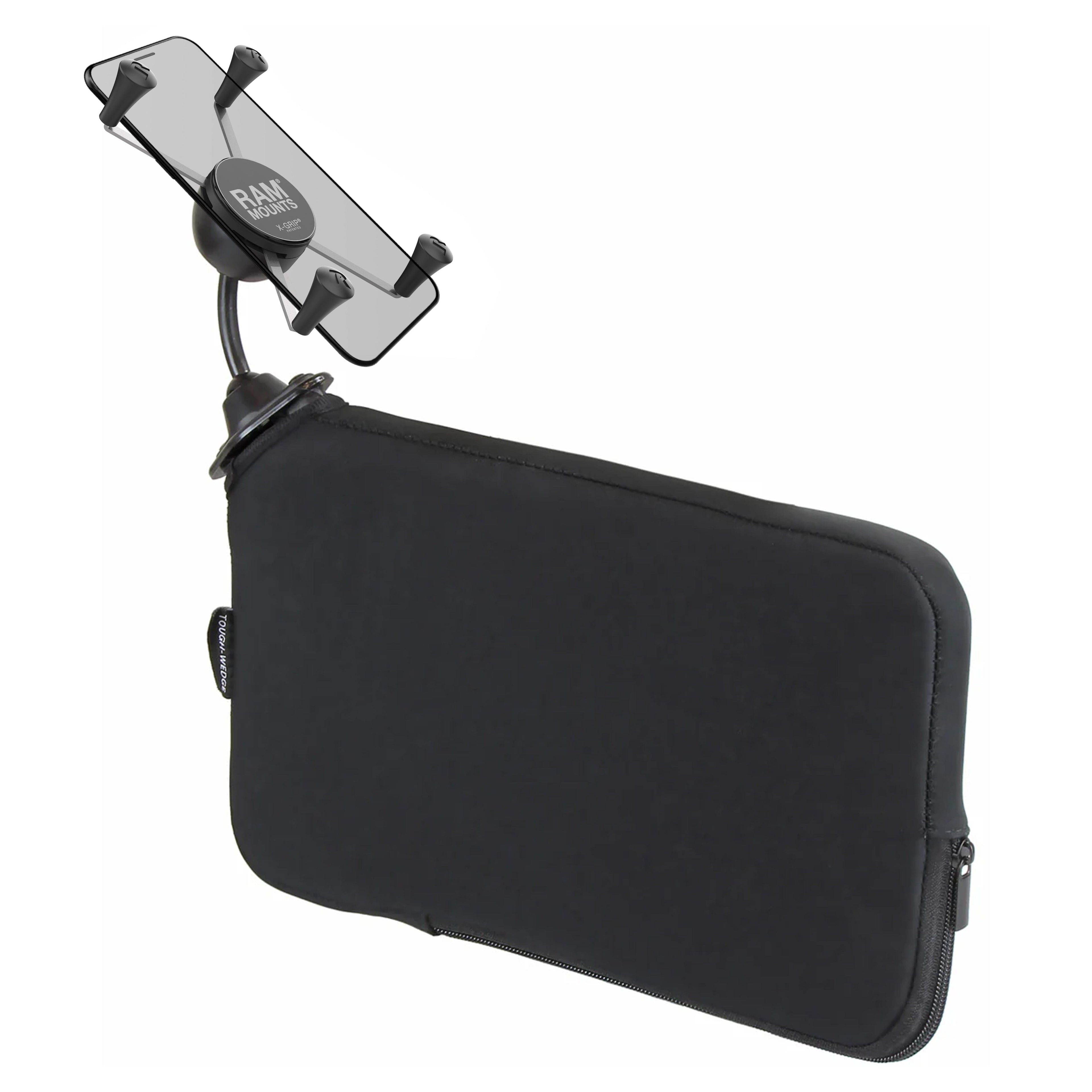 RAM Mounts RAM X-GRIP LARGE PHONE MOUNT WITH RAM TOUGH-WEDGE BASE RAP-SB-407-UN10U RAM X-GRIP LARGE PHONE MOUNT WITH RAM TOUGH-WEDGE BASE
