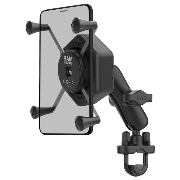 RAM Mounts RAM X-GRIP LARGE PHONE MOUNT WITH VIBE-SAFE AND U-BOLT BASE - MEDIUM RAM-B-149Z-UN10-462 RAM X-GRIP LARGE PHONE MOUNT WITH VIBE-SAFE AND U-BOLT BASE - MEDIUM