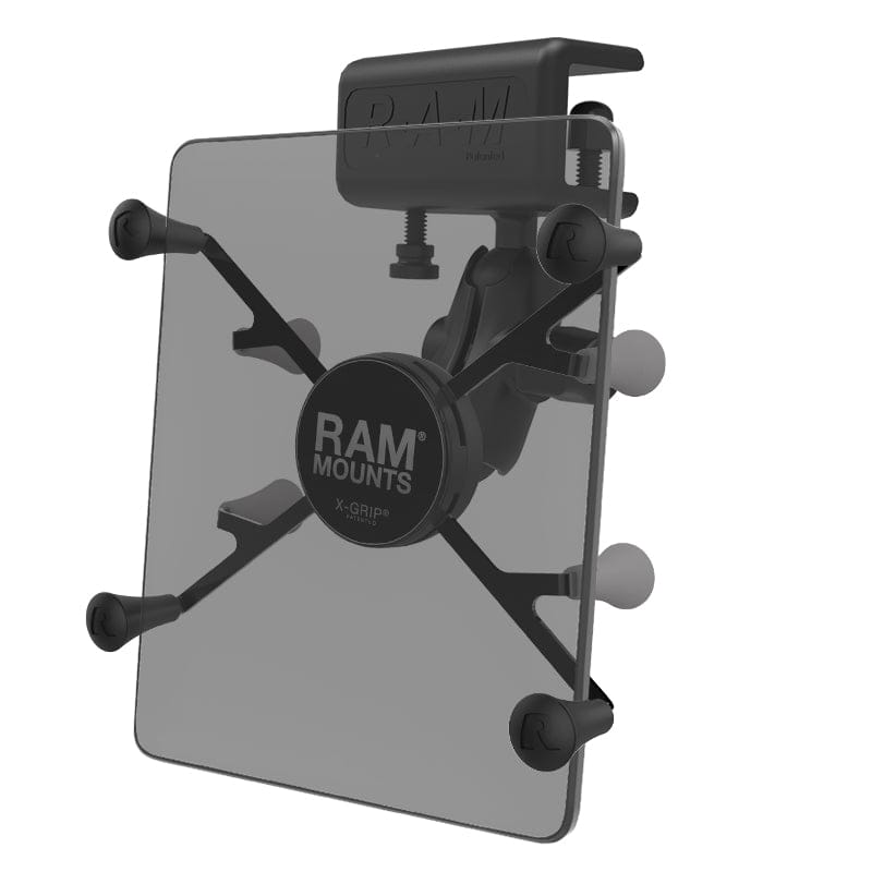 RAM Mounts RAM X-GRIP MOUNT WITH GLARE SHIELD CLAMP BASE FOR 7"-8" TABLETS RAM-B-177-UN8U RAM X-GRIP MOUNT WITH GLARE SHIELD CLAMP BASE FOR 7"-8" TABLETS