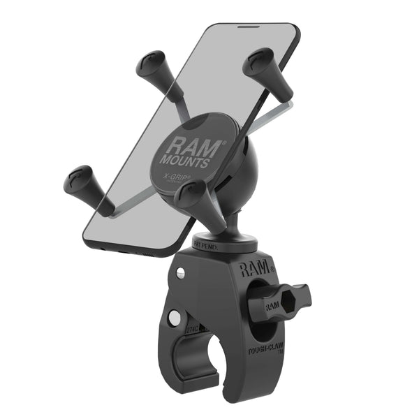 RAM Mounts RAM X-GRIP PHONE MOUNT WITH LOW PROFILE RAM TOUGH-CLAW BASE RAM-HOL-UN7-400U RAM X-GRIP PHONE MOUNT WITH LOW PROFILE RAM TOUGH-CLAW BASE